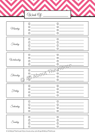 27 Images Of Monday Weekly Checklist Template Bfegy Com