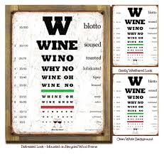 68 Scientific Wine Eye Chart Poster