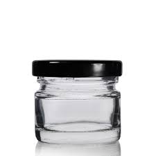 30ml Mini Glass Jam Jar Lid Ampulla