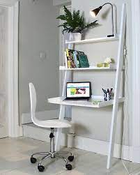 Leaning Ladder Desk White From Indoor