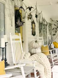 simple easy halloween porch decorating