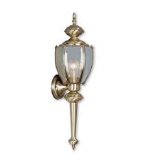 Livex Lighting Outdoor Basics Outdoor Wall Lantern Antique Brass 1 Light 2112 01