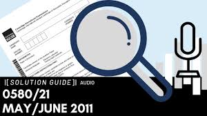 0580 21 May June 2011 Marking Scheme Ms Audio Voiceover
