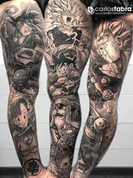 No surprise, there are many dragon ball tattoos. Dragon Ball Z Tattoo Sleeve Ideas