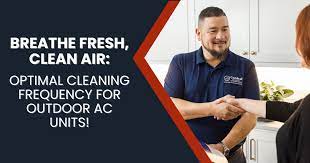 cleaning an outdoor ac unit
