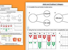 Free Year 6 Add And Subtract Integers Autumn Block 2 Maths Homework Extension