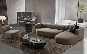Vig Furniture Modrest Franco Modern Brown Lounge Chair Fabric
