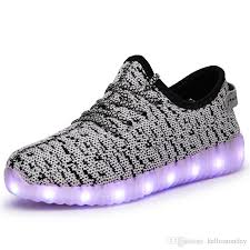 Unisex Led Shoes Usb Charging Flashing Sneakers Light Up Shoes Non Skid Rubber Sole For Women Men