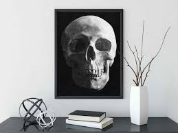 White Skull Gift Gothic Decor