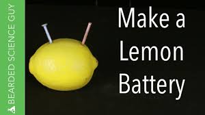 how to make a lemon battery chemistry
