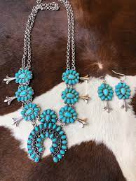 western squash blossom necklace set