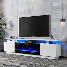 Luxoak White Fireplace Tv Stand 80 Of