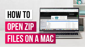 how to open zip files on a mac you