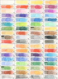 Colored Pencil Color Charts Archive Wetcanvas