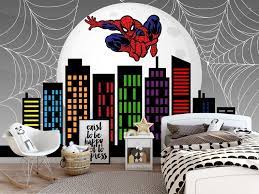 Spiderman Wallpaper Boys Room Superhero