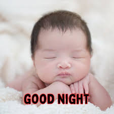 cute good night baby images