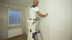 painting wooden panelling step by
