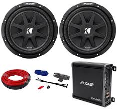 The dual 2 ohm woofer will give you a 1 ohm or a 4 ohm load. Buy Package 2 Kicker 43c104 Comp 10 Car Subwoofers Totaling 600 Watt With Single Voice Coil Kicker 43cxa3001 300 Watt Rms Class D Car Amplifier Power Ground Car Amplifier Wiring Installation