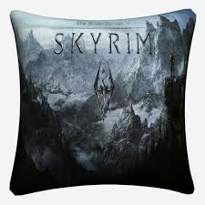 Us 5 66 50 Off Skyrim The Elder Scrolls Game Decorative Linen Cushion Cover Pillow Case For Sofa 45x45cm Home Decor Throw Pillowcase Almofada In