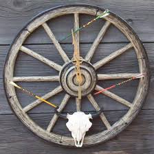 Western Wagon Wheel Clocks