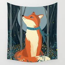 Woodlands Nursery Decor Fox Wall Art