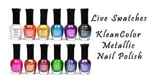 kleancolor metallic nail polish live