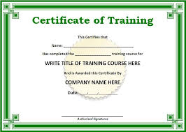 Training Certificate Templates For Word On The Download Button