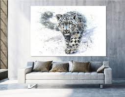 Snow Leopard Print Leopard Wall Art