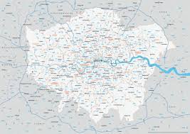 london postcode map postcode map of