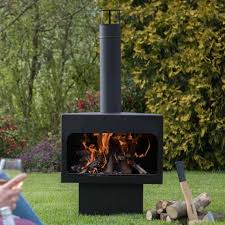 Garden Steel Fireplace Outdoor Wood Log