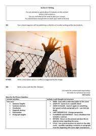 Now, i have advised my students to avoid the story question. Aqa English Language Paper 1 Question 5 Exemplar Question And Answer Barbed Wire Fence Teaching Resources