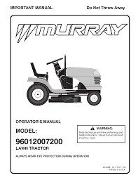 murray 96012007200 manuel d utilisation