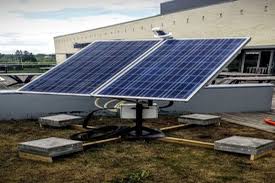 dual axis solar tracker with
