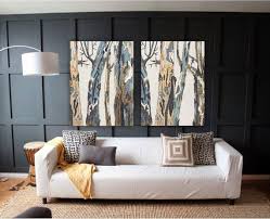 extra large wall art diptych set