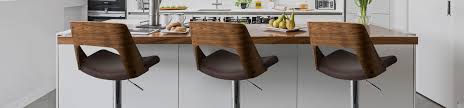 Simple in shape and design, the tia will instantly update your kitchen or dining space. Carmen Leather Bar Stool Walnut Brown Atlantic Shopping