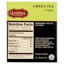 celestial seasonings ginger green tea