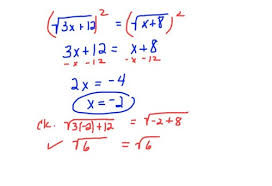 Solving Radical Equations With Other