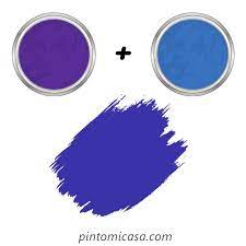 qué se forma al mezclar pintura violeta