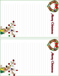 Free Printable Stationery Paper Holiday Templates Christmas
