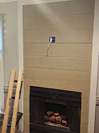 Ship Lap A Fireplace With Cement Board