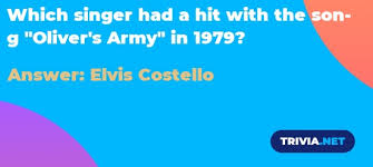 Scott got a key to the city for his efforts. Which Singer Had A Hit With The Song Oliver S Army In 1979 Trivia Net