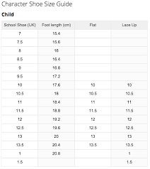 Sues Shop Sizing Charts