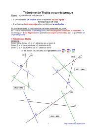 Théorème de Thalès | PDF | Triangle | Géométrie euclidienne