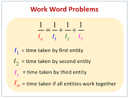 Work Word Problems More Than Two