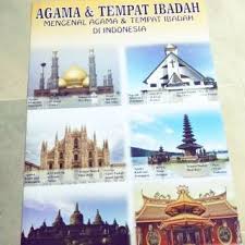 Poster keberagaman agama di indonesia. Poster Agama Dan Tempat Ibadah Shopee Indonesia