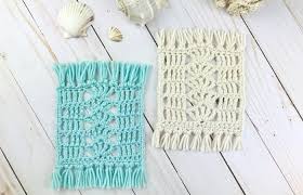 unique seaside mug rug crochet pattern