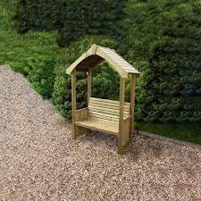 Buy Garden Arbours Timber Seated