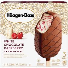 haagen dazs ice cream bars white