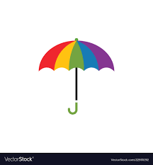Colorful Umbrella Graphic Design Template