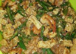 Sambal goreng udang or sambal shrimp (with fresh shrimp), also known as udang balado. Resep Tauco Udang Tempe Tahu Oleh Eqha Putri Cookpad